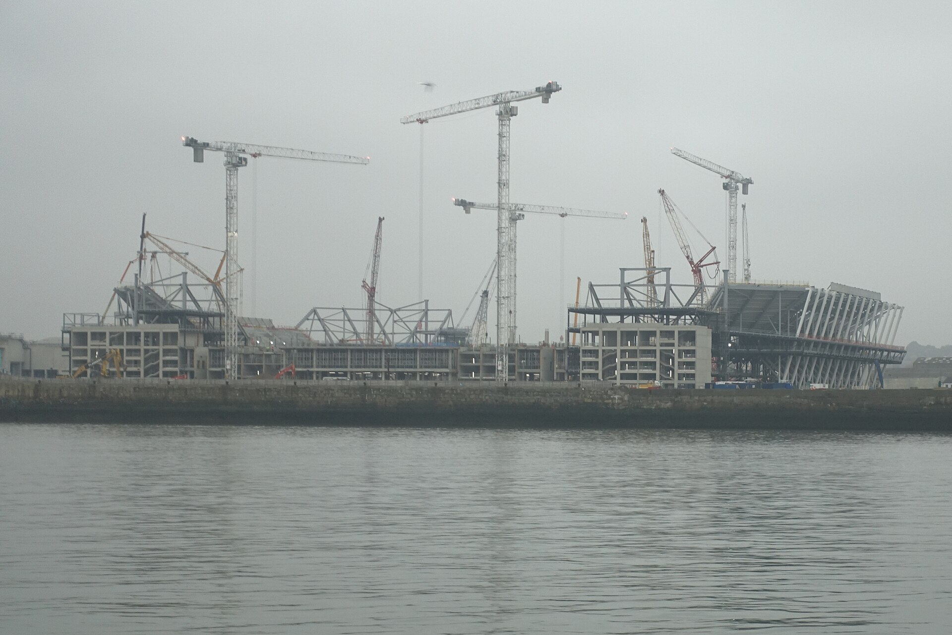 Everton's Hill Dickinson Stadium at Bramley-Moore Dock, Liverpool