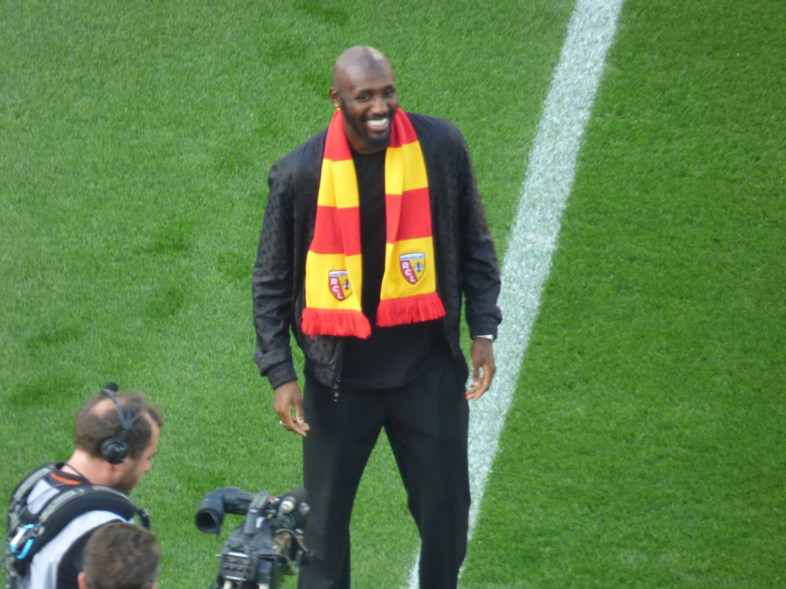 Seko Fofana in action for RC Lens against Lille, Ligue 1 2023-24