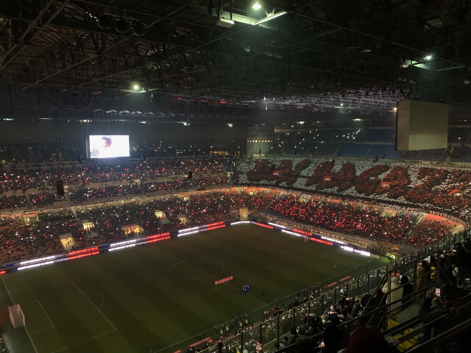 The San Siro before an AC Milan match