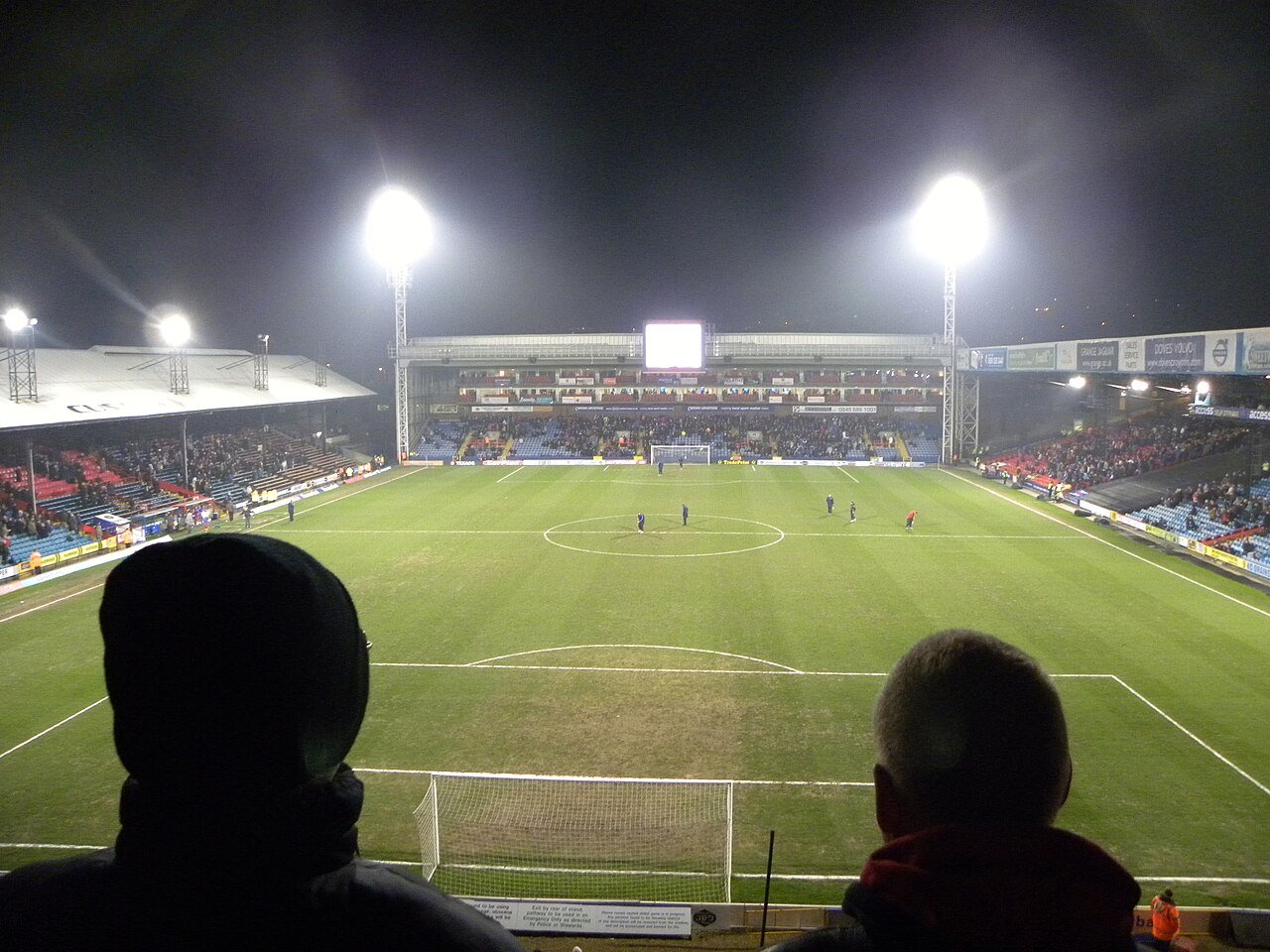 Selhurst Park seen from the upper tier of the Holmesdale Stand on a matchday