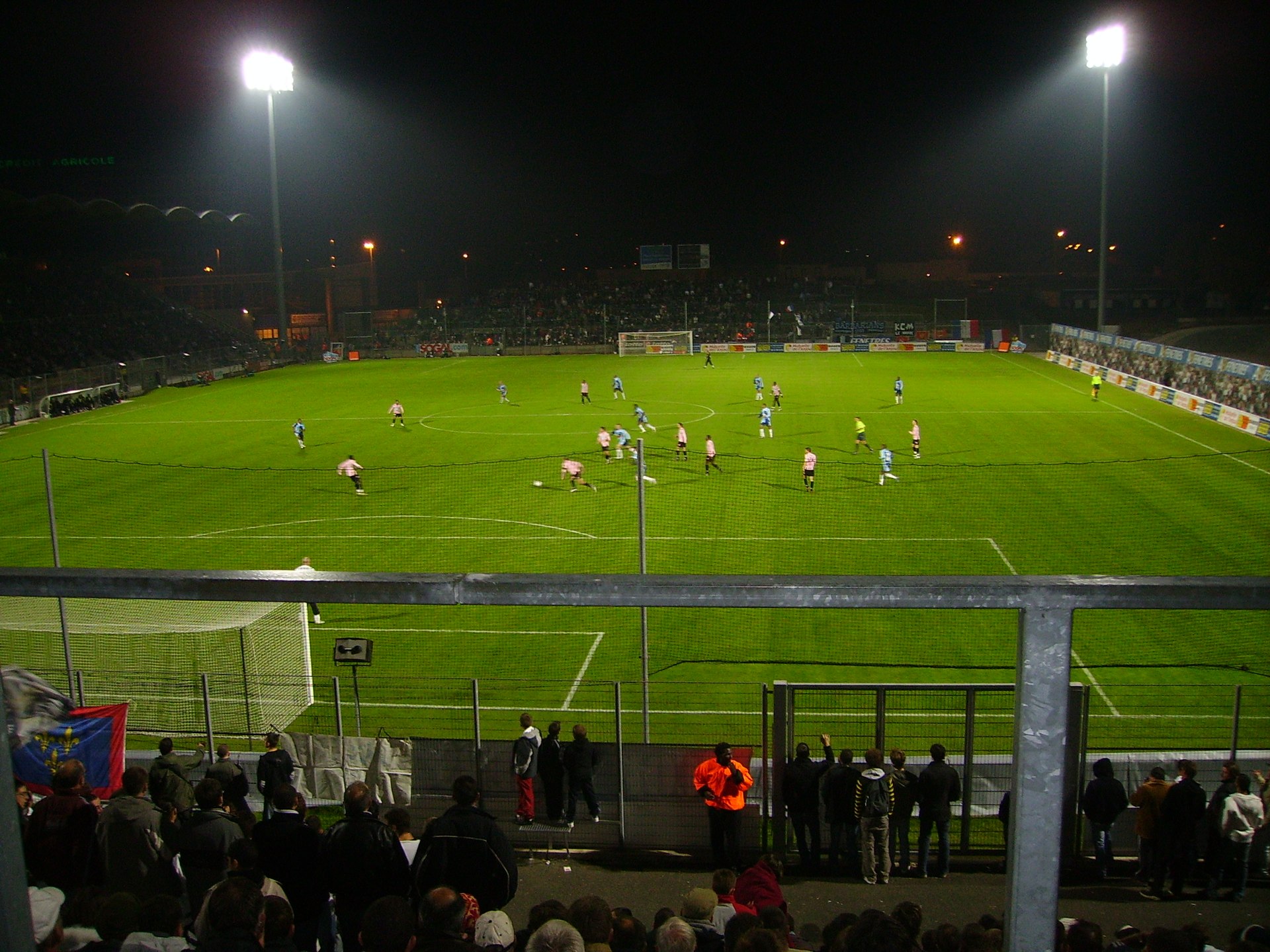 The Angers stadium now known as the Stade Raymond-Kopa during a home match